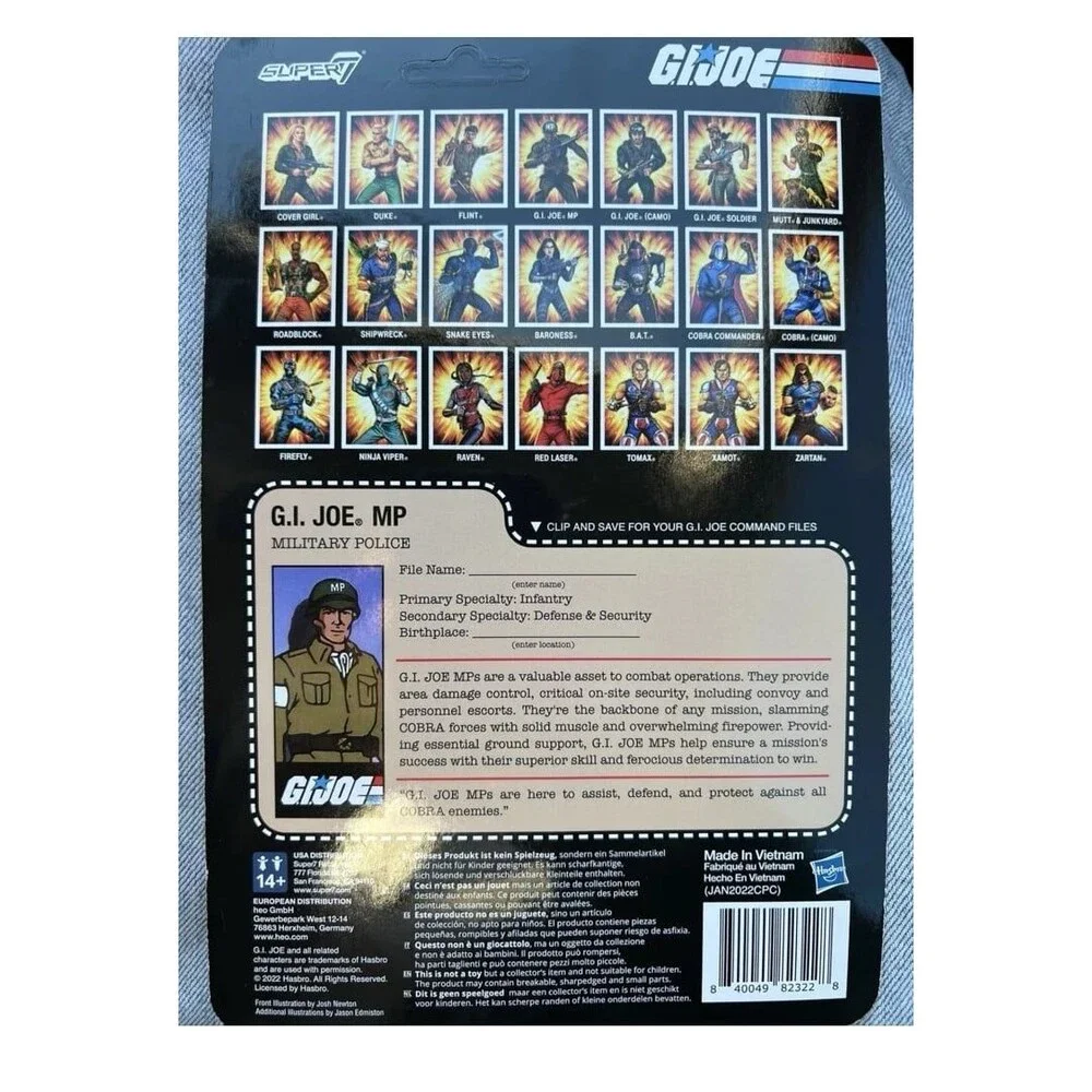 G.I. Joe MP (Military Police) ReAction figure